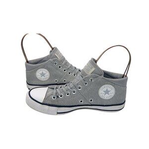 Converse Chuck Taylor All Star Mid Sneakers | Gray Mesh Canvas | Women’s 7